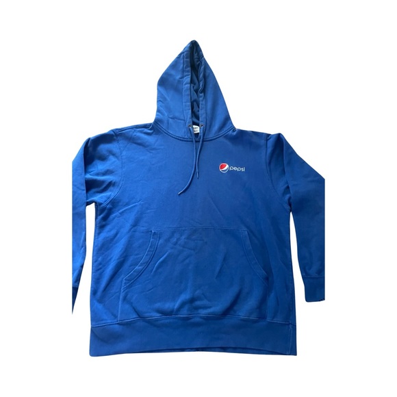 Title: "PEPSI Cola Employee Uniform Hooded Jacket - Size Large, Blue WearGuard - Picture 1 of 4